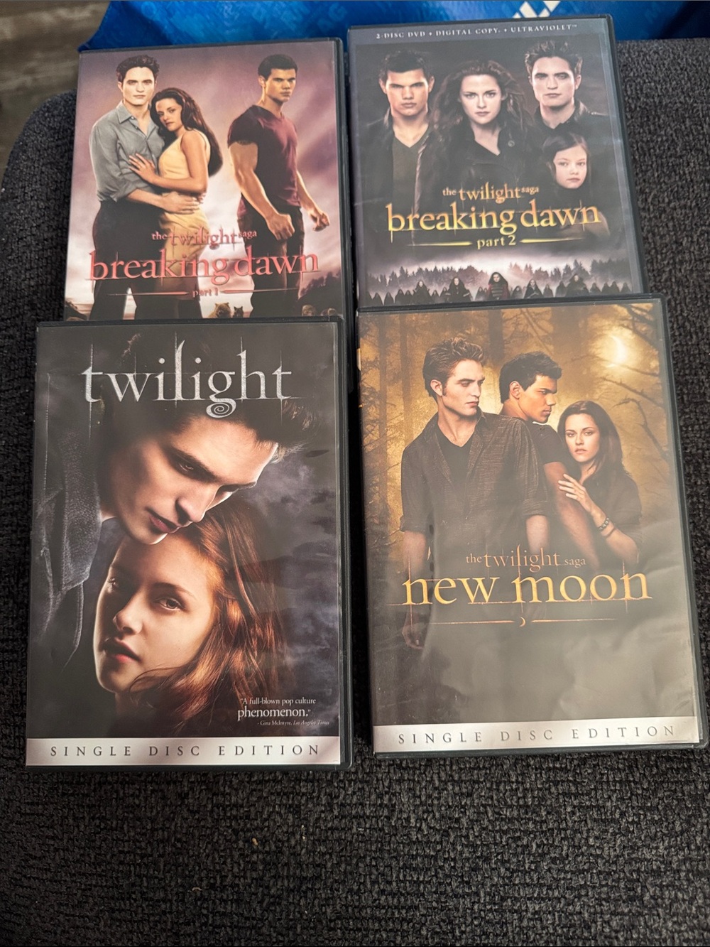 Twilight Saga DVD Bundle Breaking Dawn New Moon